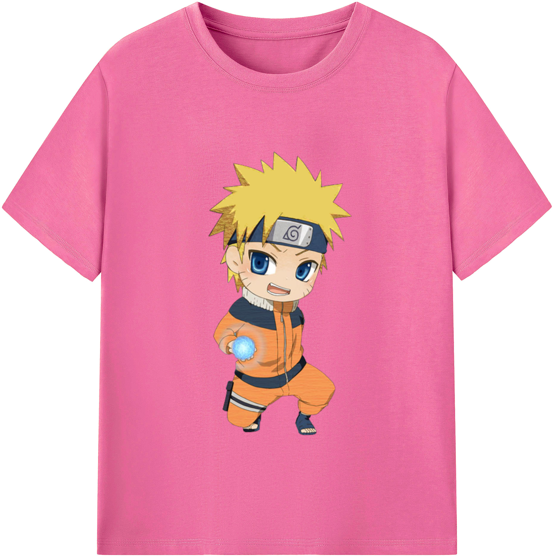 NARUTO -ナルト- うずまき ナルト Uzumaki Naruto レディースカジュアルプリントTシャツ（綿100％）